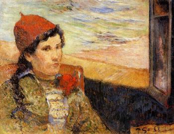 Paul Gauguin : Young Woman at a Window